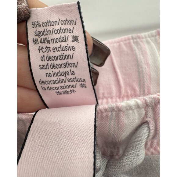 Victorias Secret Womens Medium Striped Pajama Set Y2K 90s Retro Classic Lounge - Picture 11 of 16